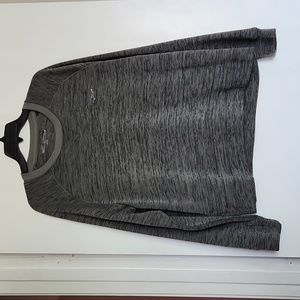 GREG NORMAN Crewneck Fleece Lined Sweater Heather Gray Long Sleeve Size XL